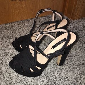 Zara Strappy Suede Sandal